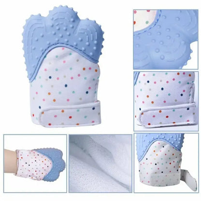 Baby Silicone Teething Mitten Gloves