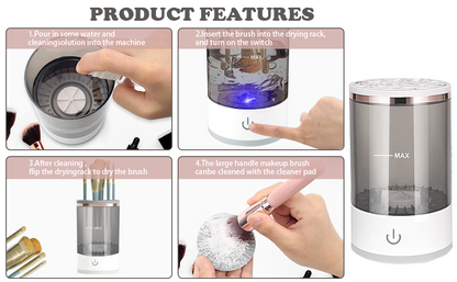 3-in-1 Electric Makeup Brush Cleaner - Automatic Make Up Brush Cleaner