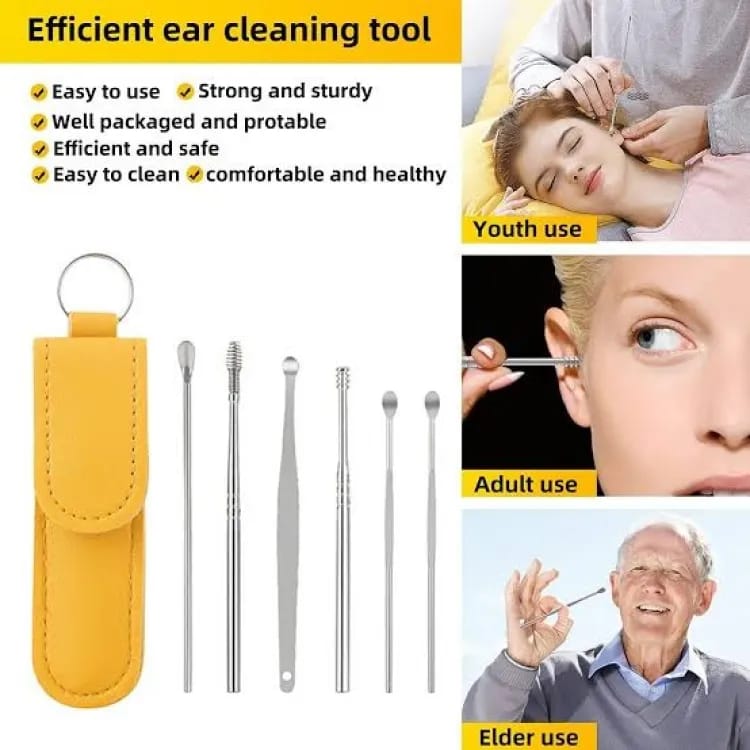 6-Piece Stainless Steel Ear Care Kit