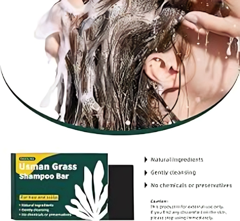 Timfens Cypress Leaf & Usman Grass Shampoo Bar – Natural Herbal Deep Clean & Oil Control